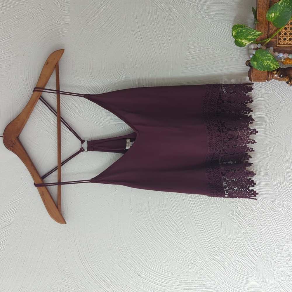 Ecote Purple Lace Top